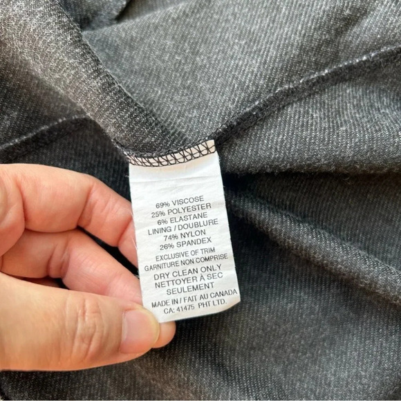 Tavora Grey  Waterfall Open Front Cardigan Made in Canada - Picture 10 of 15